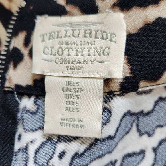 Telluride Clothing Company Leopard Print Blouse NWT Size Small Leopard Top - Picture 7 of 11